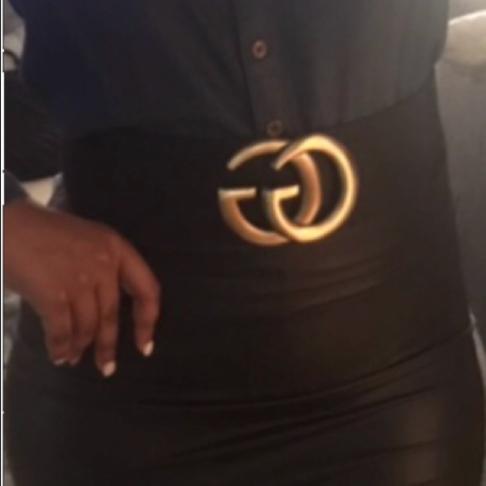 New Faux Leather High Waist Pencil Skirt (black)